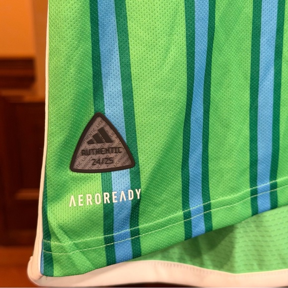 NWT Seattle Sounders FC 2024/25 Home Jersey Authentic Adidas MLS (HZ6188) - Picture 8 of 15